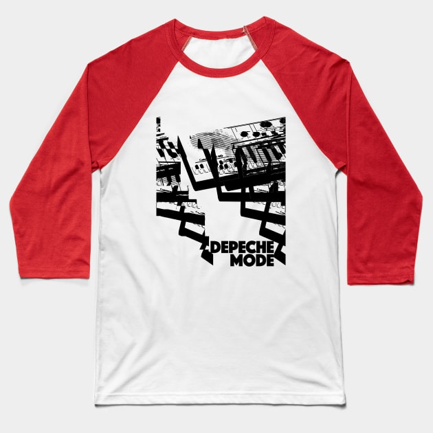 Depeche Mode 80s Original Retro Tribute Artwork Design Baseball T-Shirt by DankFutura